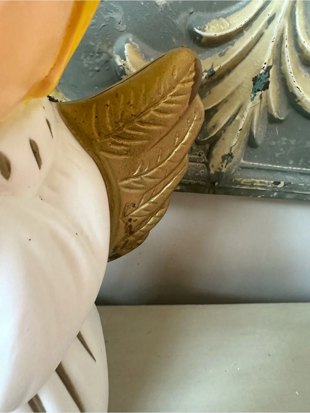 Vintage grand venture praying angel blow mold